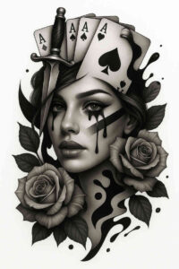 new-style-tattoo – tattoo design ideas free ai generated – neotraditional-clean-fill – for-lower-arm – Gallery: news-inkby-ai