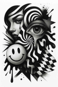 new-technique-tattoo – tattoo design ideas free ai generated – neotraditional-dynamic-color – for-thigh – Gallery: news-inkby-ai