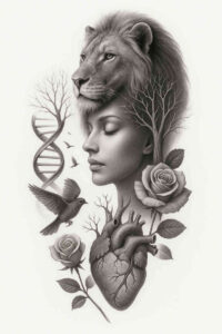 news – tattoo design ideas free ai generated – neotraditional-artful-color – for-back-shoulder – Gallery: news-inkby-ai