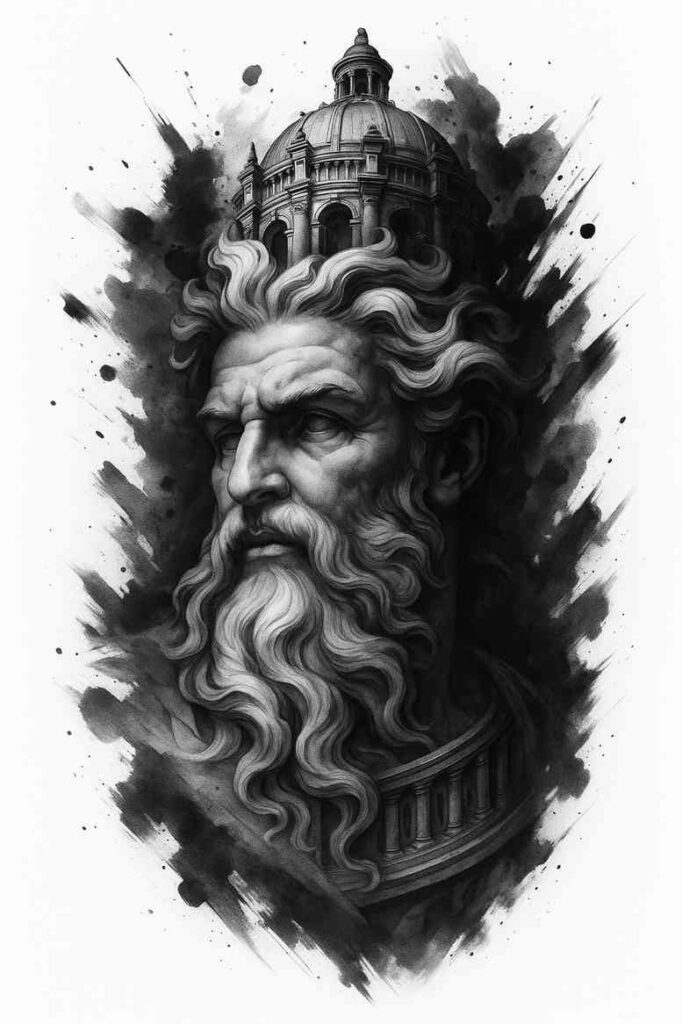 news-tattoo – tattoo design ideas free ai generated – realism-glass-effect – for-upper-thigh – Gallery: news-inkby-ai