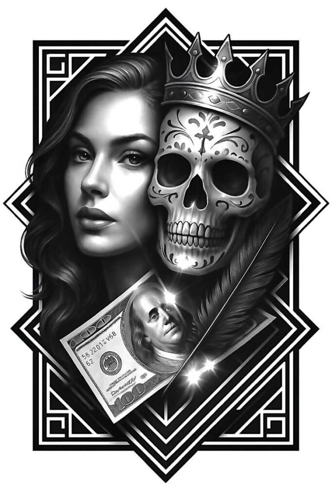 style-change – tattoo design ideas free ai generated – neotraditional-refined-lines – for-lower-back – Gallery: news-inkby-ai