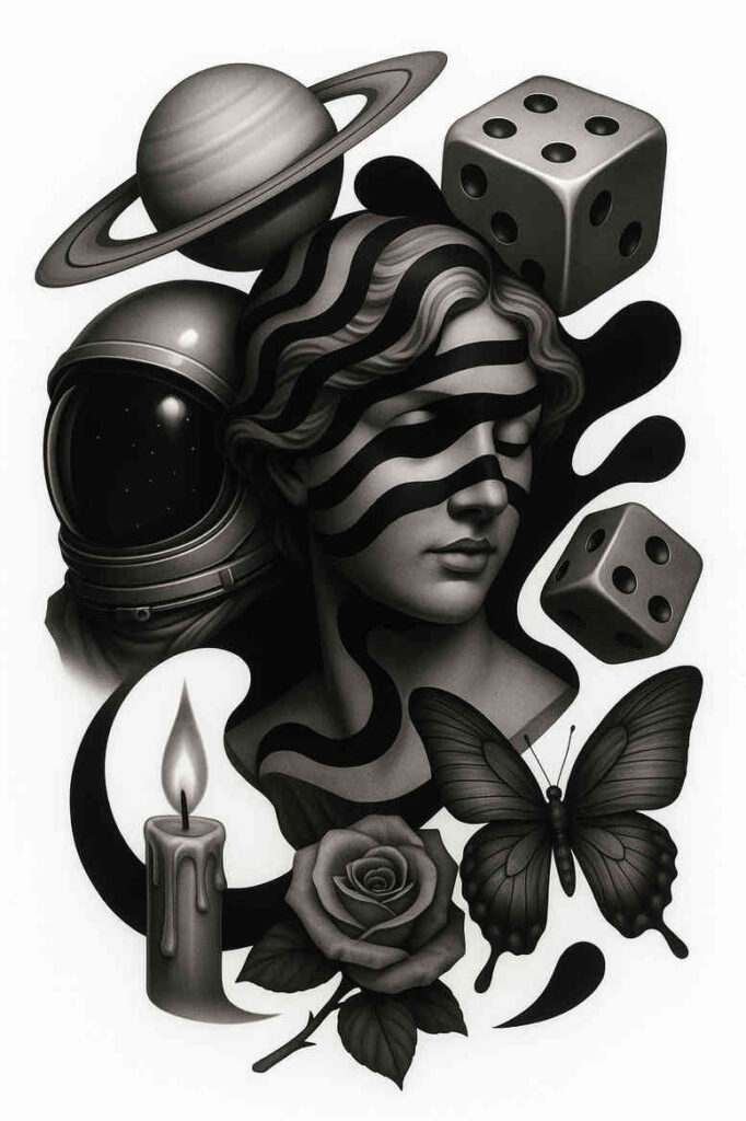 style-change-tattoo – tattoo design ideas free ai generated – neotraditional-subtle-tone – for-outer-arm – Gallery: news-inkby-ai