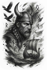 news tattoo design ideas Realism natural contrast atmospheric for upper thigh