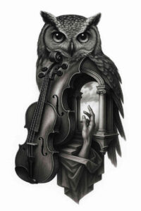 news tattoo design ideas refined lines black-and-white symbolising strength