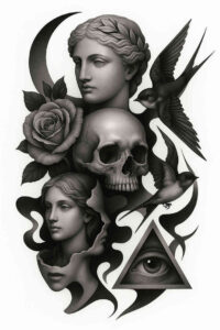 news tattoo design ideas subtle highlights CGI-rendered meaning endurance
