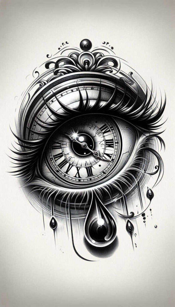 news tattoo design ideas Realism photographic quality CGI-rendered symbol of determination