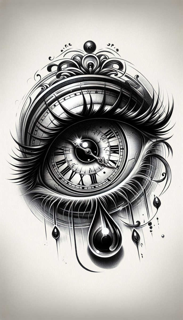 news tattoo design ideas Realism photographic quality CGI-rendered symbol of determination