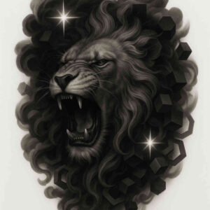 news tattoo design ideas Surrealism transcendent close-up embodying determination