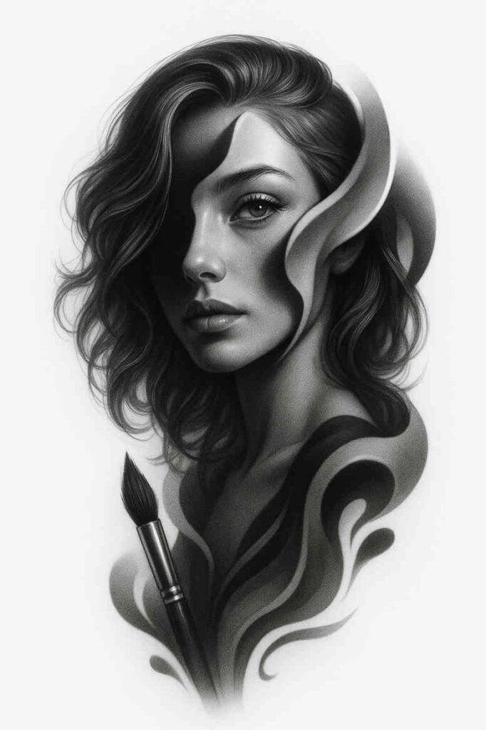news tattoo design ideas Realism clean background crisp meaning strength