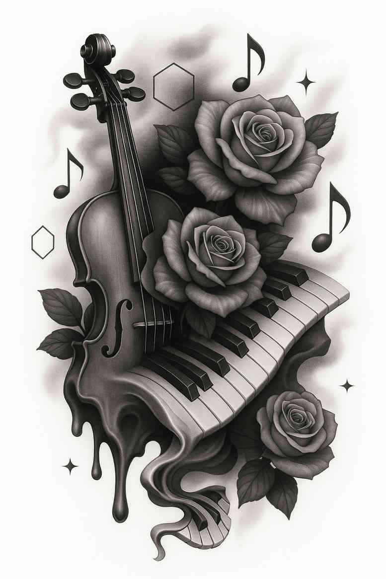news tattoo design ideas Realism emotional realism crisp symbol of resilience