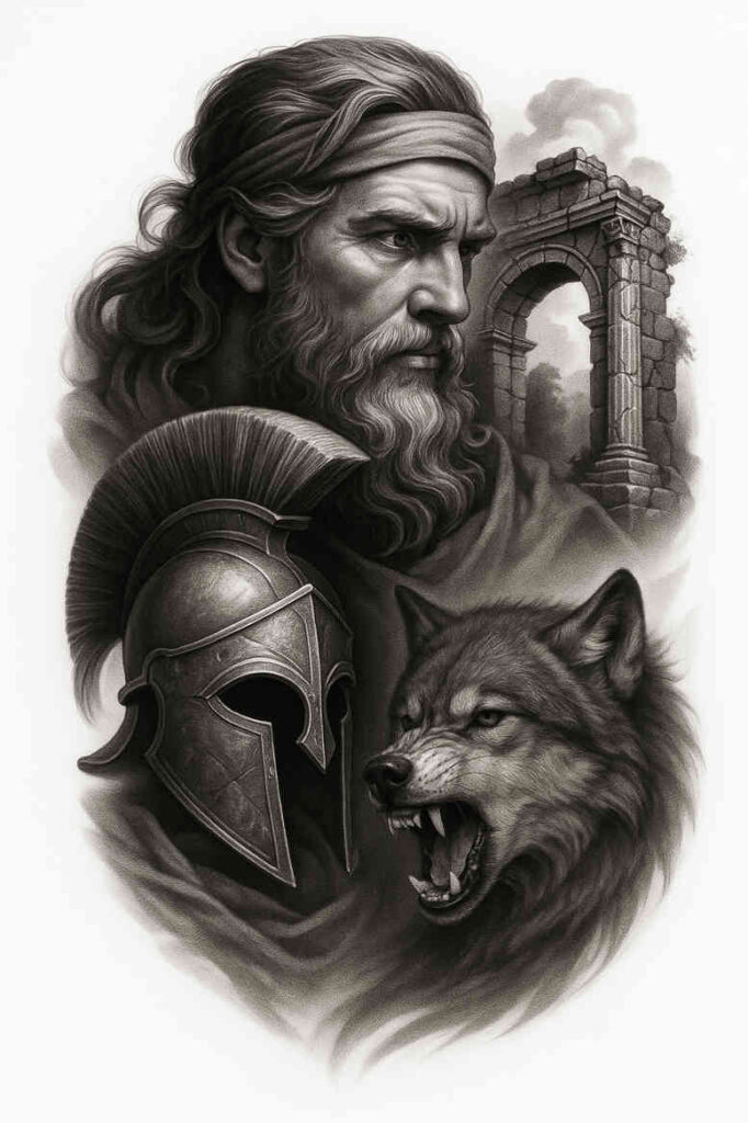 news tattoo design ideas dream motifs deep-shading for shoulder