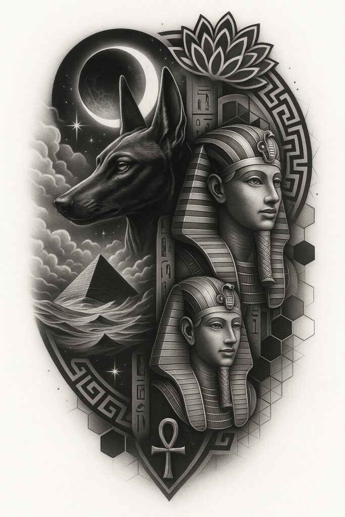 news tattoo design ideas Surrealism subconscious themes dramatic lighting for inner arm