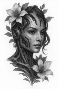 news tattoo design ideas Realism deep shadows dreamlike for ribs