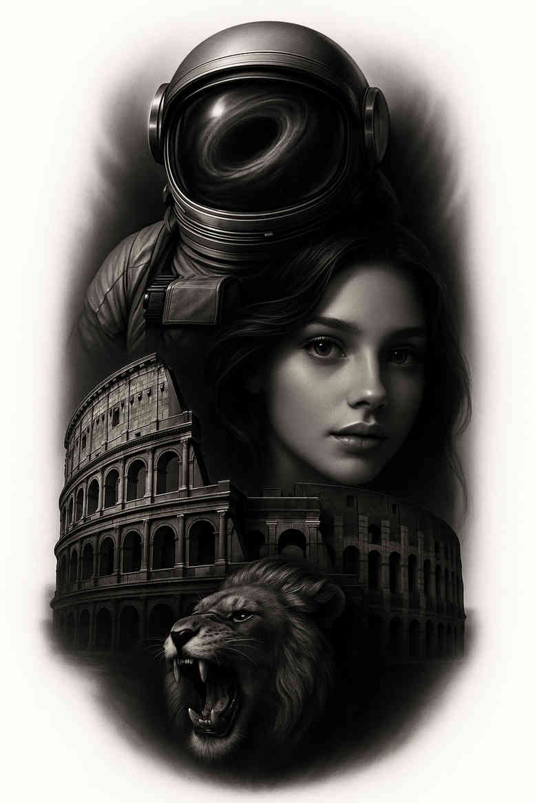 news tattoo design ideas Realism true skin dreamlike for upper arm