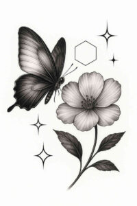 news tattoo design ideas Realism soft contrast ethereal for upper thigh