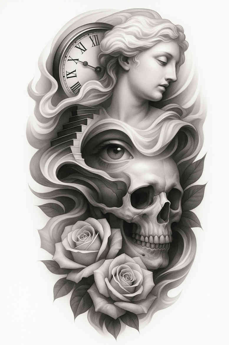 news tattoo design ideas Realism high-resolution tattoo high-key for triceps