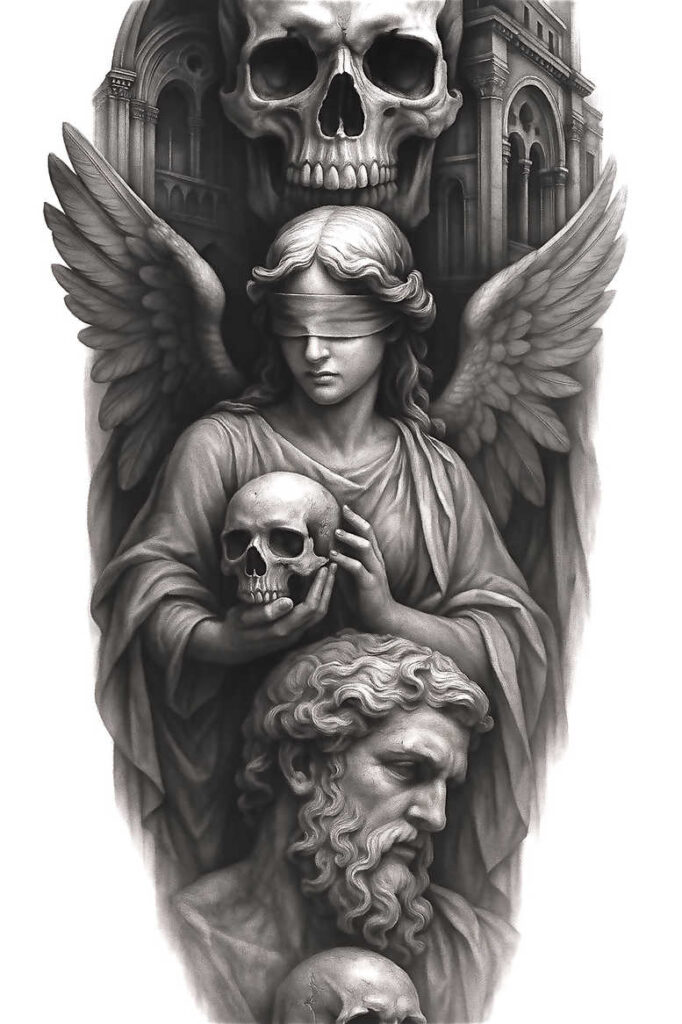 news tattoo design ideas Surrealism unreal high-resolution shows endurance
