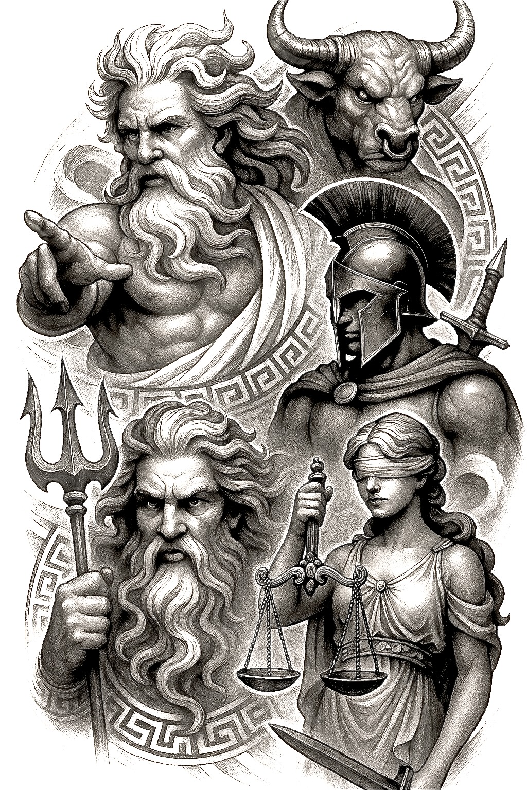 news tattoo design ideas Realism sharp focus line-art for temple
