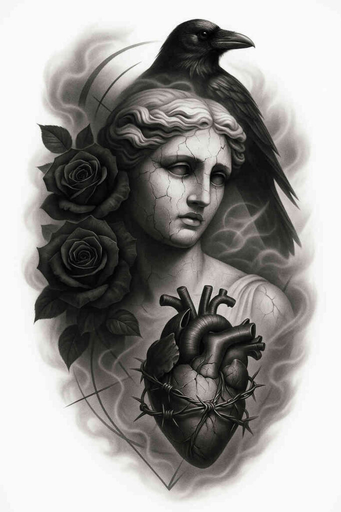 news tattoo design ideas Surrealism chromatic aberration macro shows perseverance