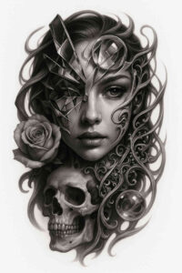 news tattoo design ideas Realism precise gradient minimal represents endurance