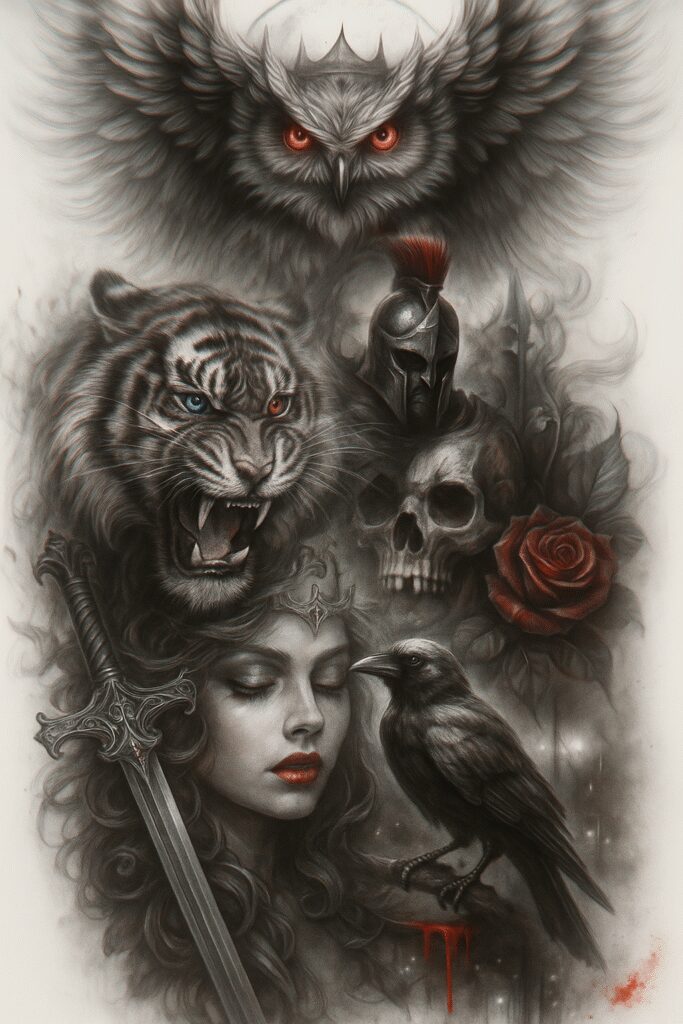 news tattoo design ideas bold highlights monochrome stands for strength