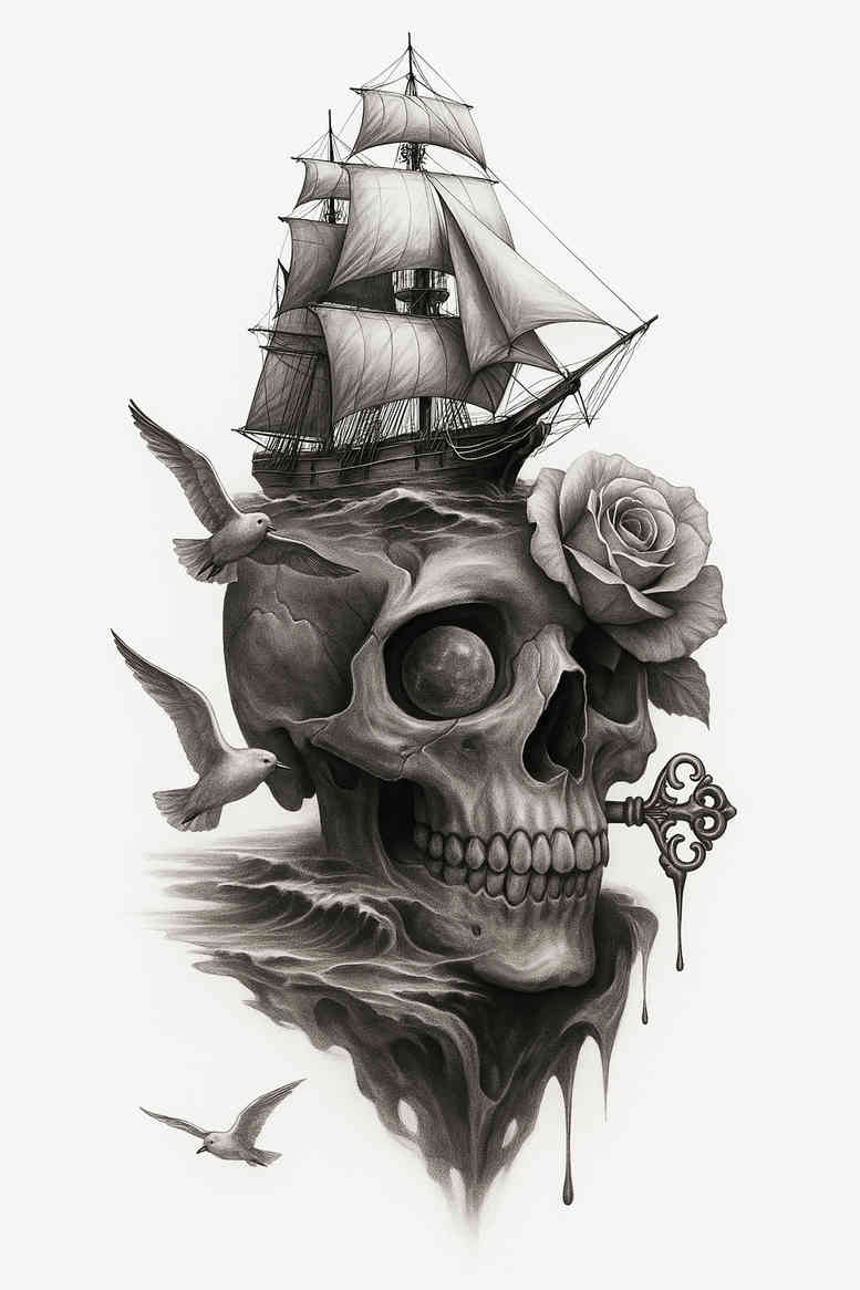 news tattoo design ideas Realism precise anatomy ornate for heel