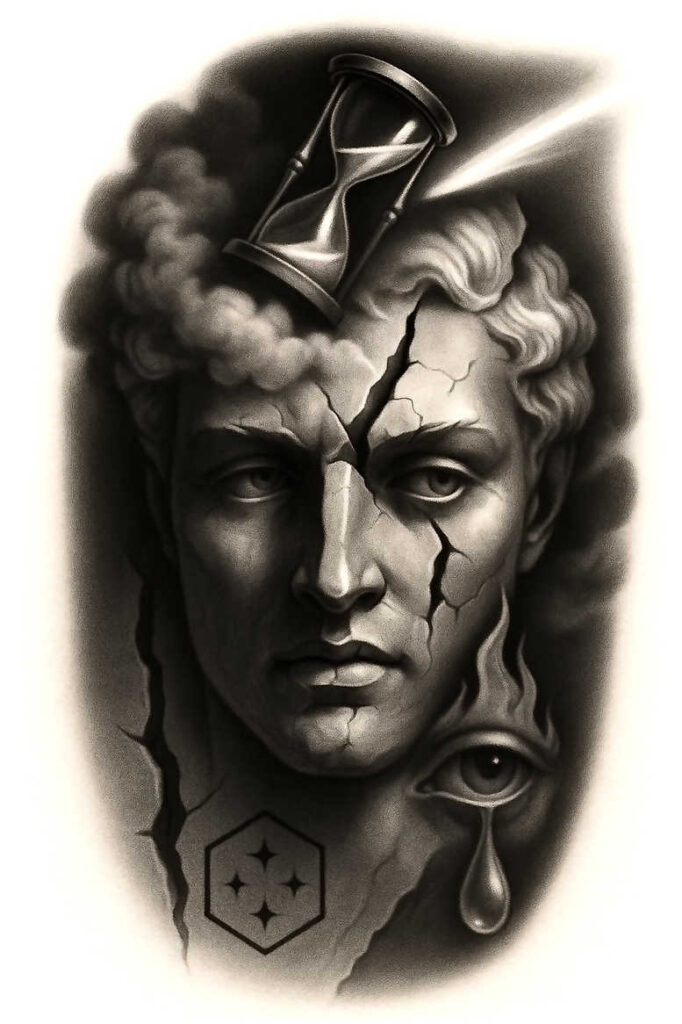 news tattoo design ideas Realism hyper-realistic razor-sharp meaning courage