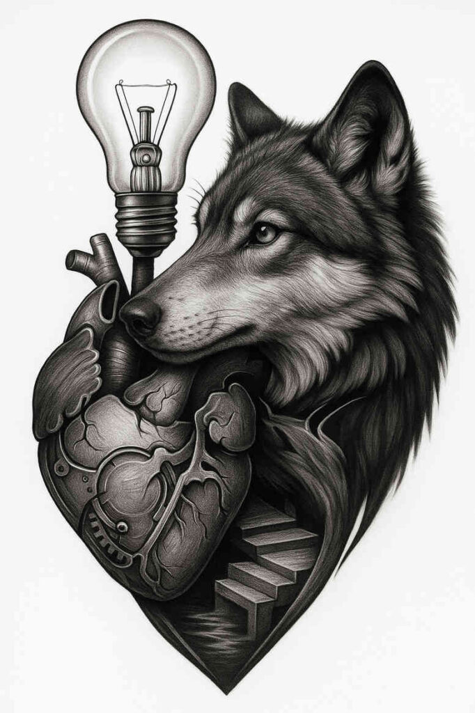 news tattoo design ideas metallic spokes symbolising courage