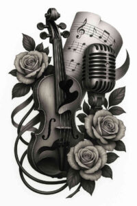 news tattoo design ideas Realism high-resolution tattoo textured for biceps