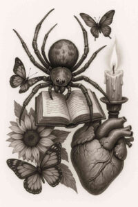 news tattoo design ideas Surrealism fantastical textured for upper shoulder