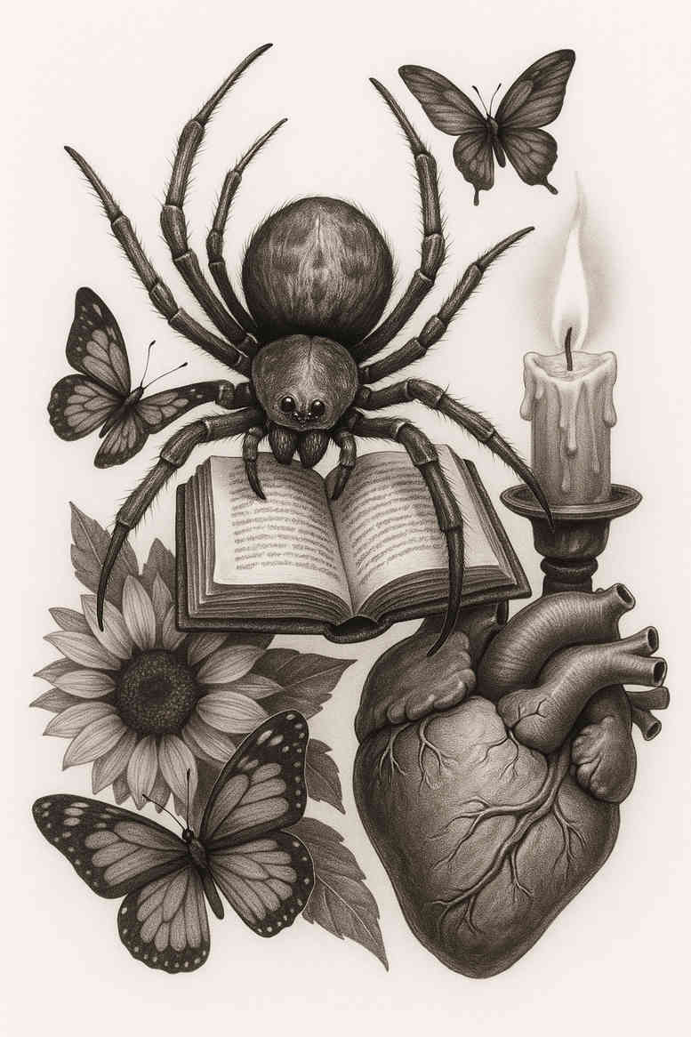 news tattoo design ideas Surrealism fantastical textured for upper shoulder