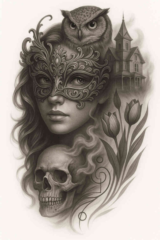 trends – tattoo design ideas free ai generated – realism-smooth-complexion – for-lower-thigh – Gallery: news-inkby-ai