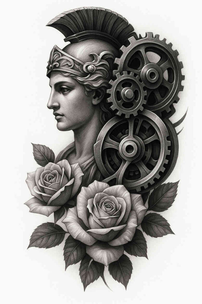 trendy-style – tattoo design ideas free ai generated – neotraditional-vivid-detail – for-side-torso – Gallery: news-inkby-ai