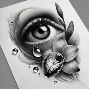 pets-tattoo-ideas – tattoo design ideas free ai generated – dotwork – for-lower-thigh – Gallery: pets-inkby-ai