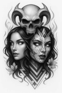 pets-tattoo-ideas – tattoo design ideas free ai generated – micro-symbol – for-ribs – Gallery: pets-inkby-ai