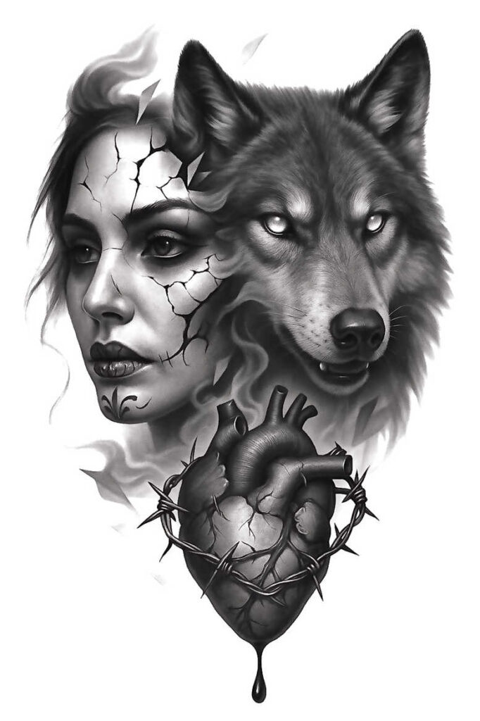 pets-tattoo-ideas – tattoo design ideas free ai generated – mini-ink – for-shoulder – Gallery: pets-inkby-ai