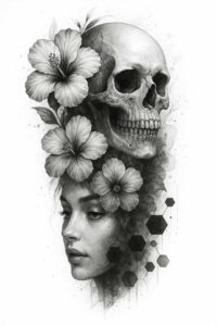 pets-tattoo-ideas – tattoo design ideas free ai generated – short-stroke – for-sternum – Gallery: pets-inkby-ai