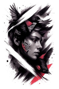 pets-tattoo-ideas – tattoo design ideas free ai generated – thin-line – for-lower-chest – Gallery: pets-inkby-ai