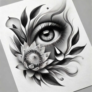 pets tattoo design ideas soft-focus dog endurance and power