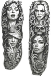 pets tattoo design ideas accent shading expressive for shin