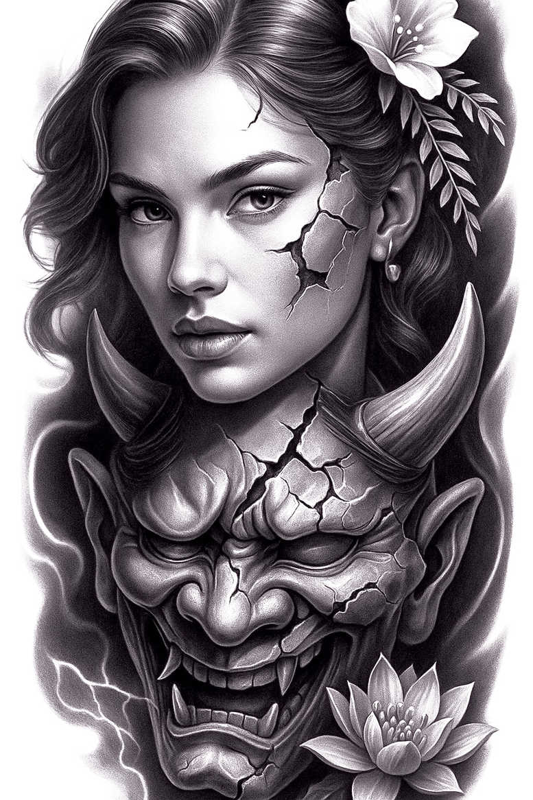 pets tattoo design ideas Realism soft contrast love resilience and power