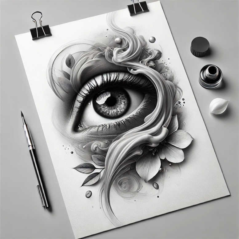 pets tattoo design ideas realistic shadowing pet character perseverance and power