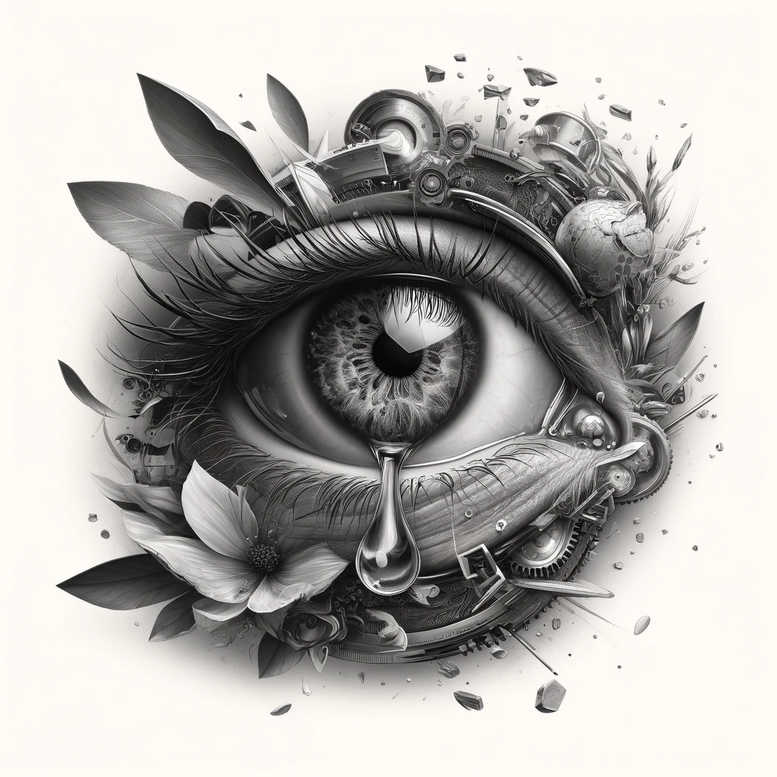 pets tattoo design ideas Surrealism otherworldly pets for neck