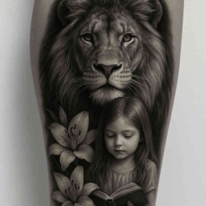 neotraditional-artistic-contrast – tattoo design ideas free ai generated – undefined – for-sternum – Gallery: realistic-surrealistic-inkby-ai
