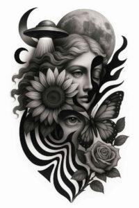 neotraditional-bold-color-blocks – tattoo design ideas free ai generated – undefined – for-shoulder – Gallery: realistic-surrealistic-inkby-ai
