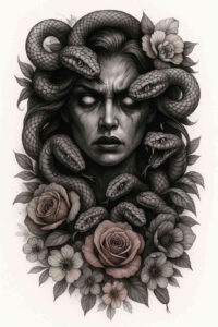 neotraditional-clean-fill – tattoo design ideas free ai generated – undefined – for-calf – Gallery: realistic-surrealistic-inkby-ai