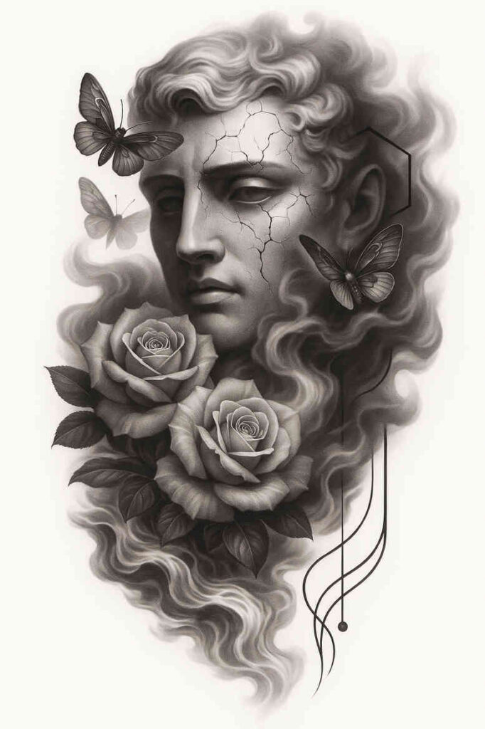 neotraditional-color-richness – tattoo design ideas free ai generated – undefined – for-upper-arm – Gallery: realistic-surrealistic-inkby-ai