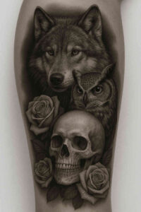 neotraditional-deep-blacks – tattoo design ideas free ai generated – undefined – for-calf – Gallery: realistic-surrealistic-inkby-ai