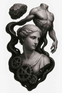 neotraditional-detailed-textures – tattoo design ideas free ai generated – undefined – for-lower-back – Gallery: realistic-surrealistic-inkby-ai