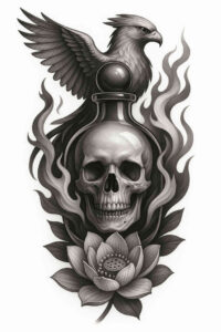 neotraditional-enhanced-color – tattoo design ideas free ai generated – undefined – for-shoulder-blade – Gallery: realistic-surrealistic-inkby-ai